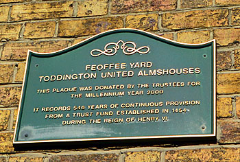 Feoffee Yard Almshouses plaque
